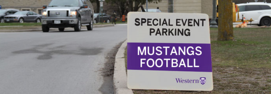 special event parking at Western